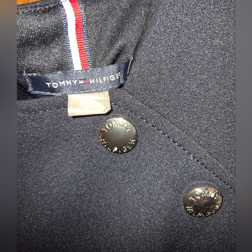 Tommy Hilfiger “Sky Captain” Dress Navy Blue, Zippered Back Size 14 - Picture 3 of 4
